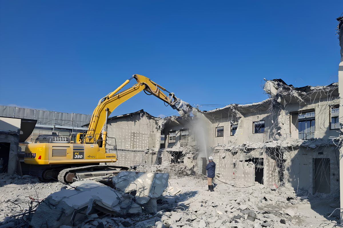 RC建物の解体現場